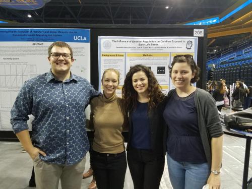 Casandra Gomez's poster presentation at the annual Psychology Undergraduate Research Conference (PURC)