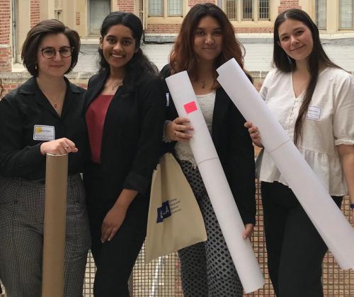 Claire, Sakina, Zoey, and Ciara at PURC 2019