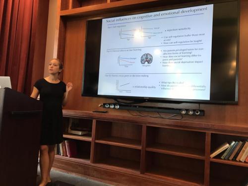 Dr. Silvers presenting at the UCLA School of Education